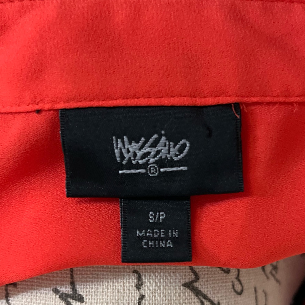 Mossimo Orange Button Front Tank Top - Picture 6 of 6
